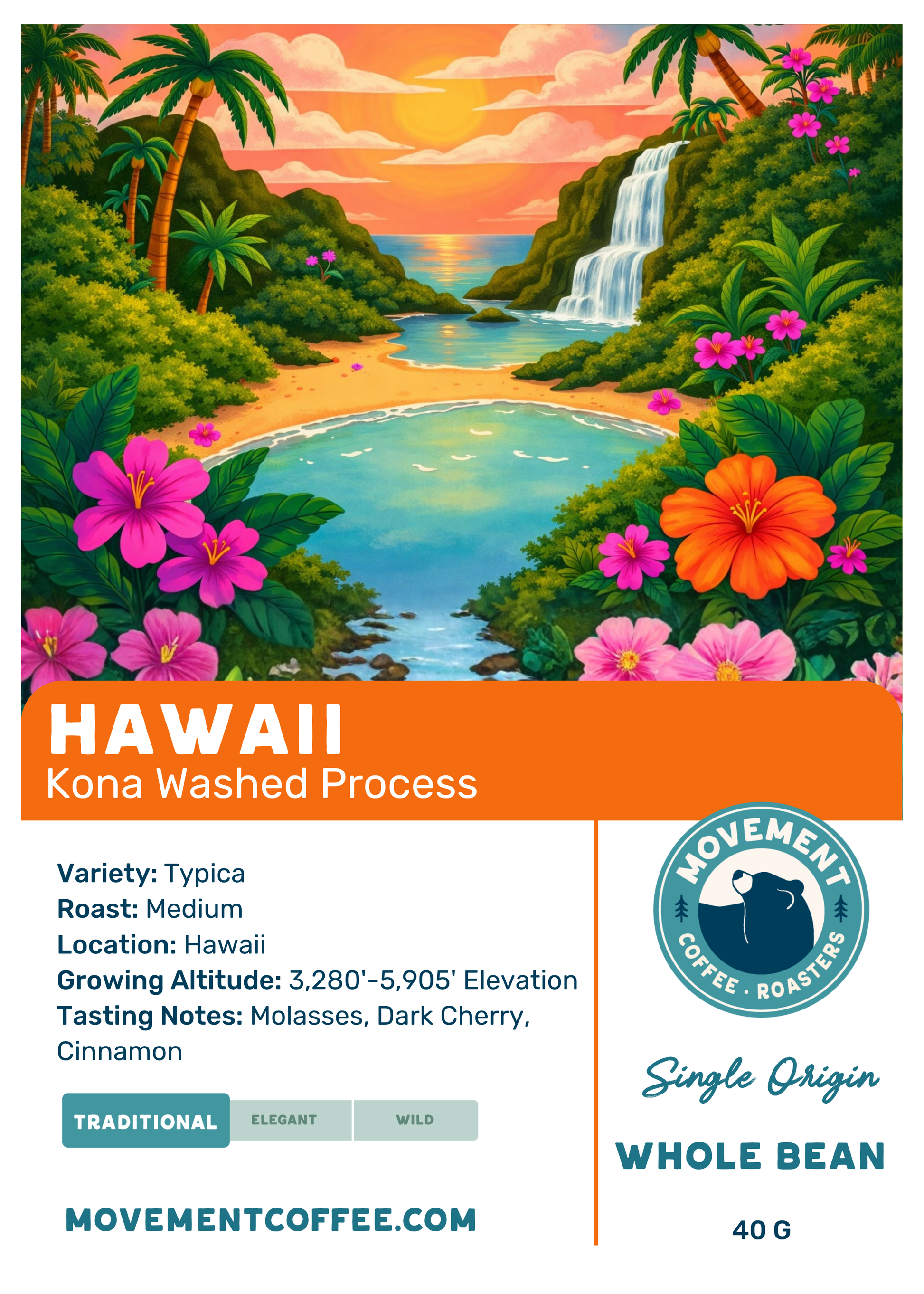 Panama Typica + Free Kona Sample Coffee Bag | Movement Coffee