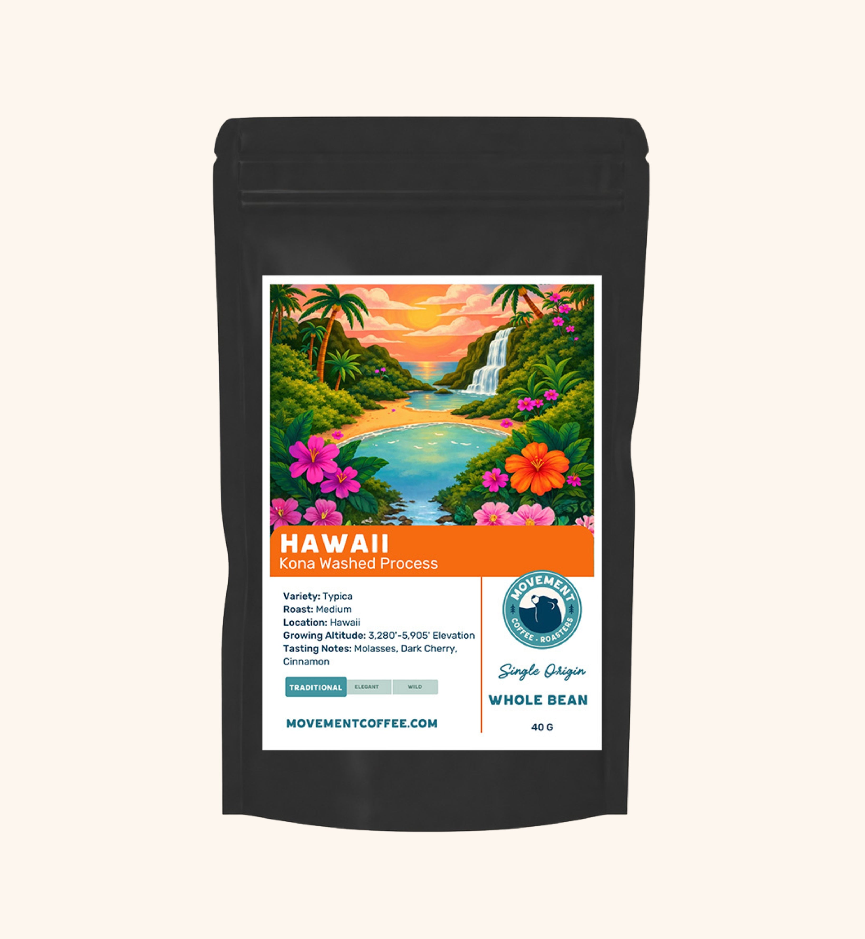 Panama Typica + Free Kona Sample Coffee Bag | Movement Coffee