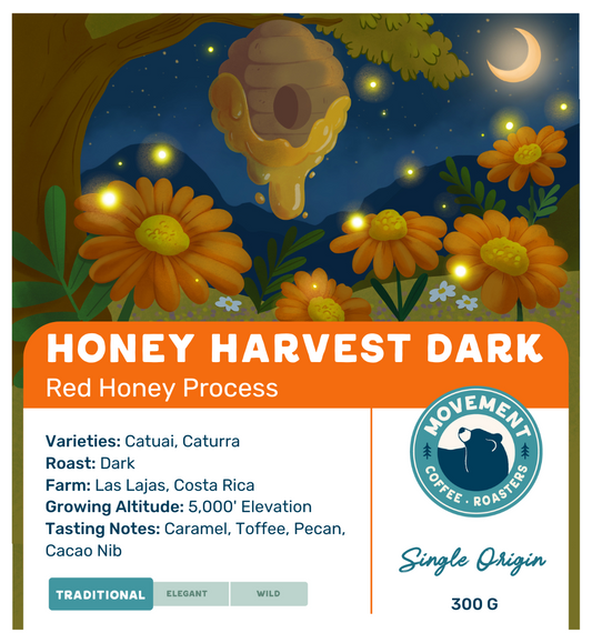 Honey Harvest Dark Coffee Bag