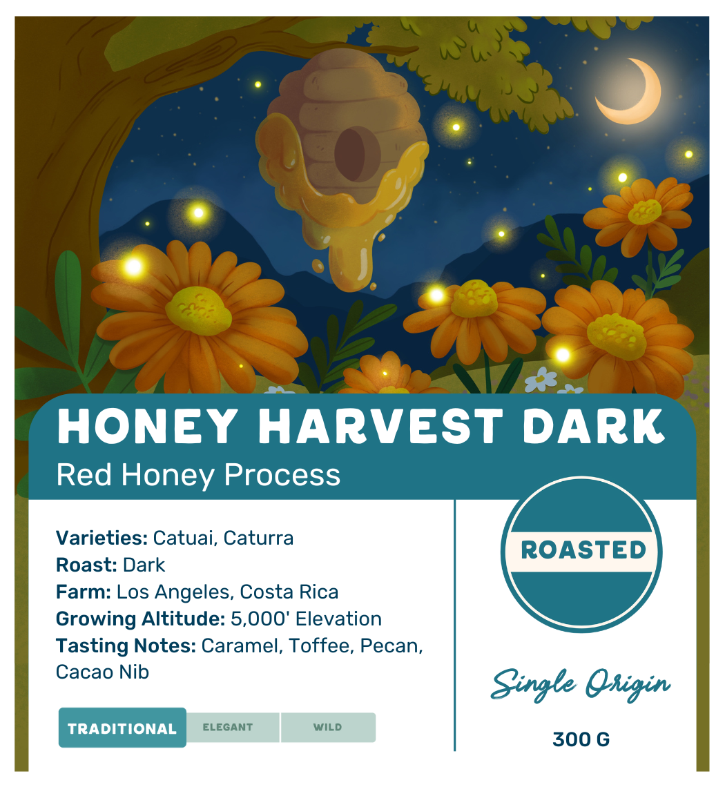 Honey Harvest Dark Coffee Bag