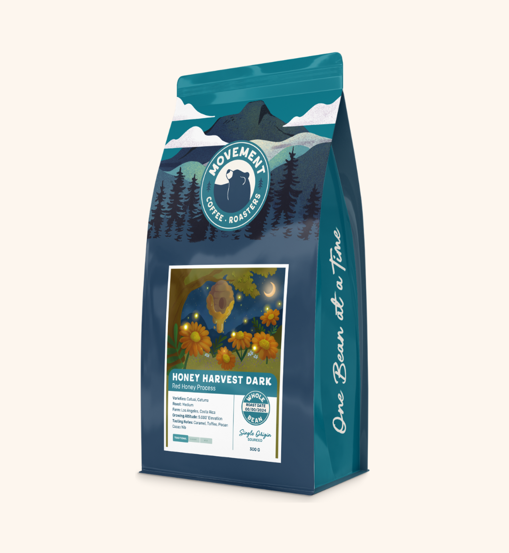 Honey Harvest Dark Coffee Bag