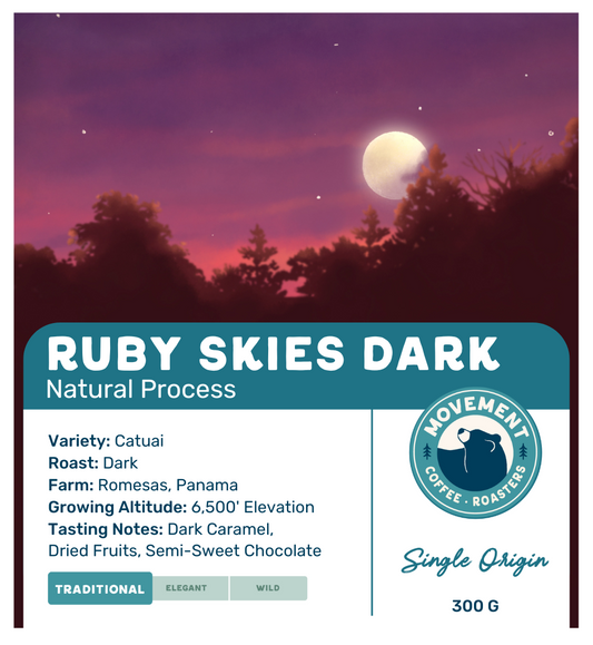 Ruby Skies Dark Coffee Bag