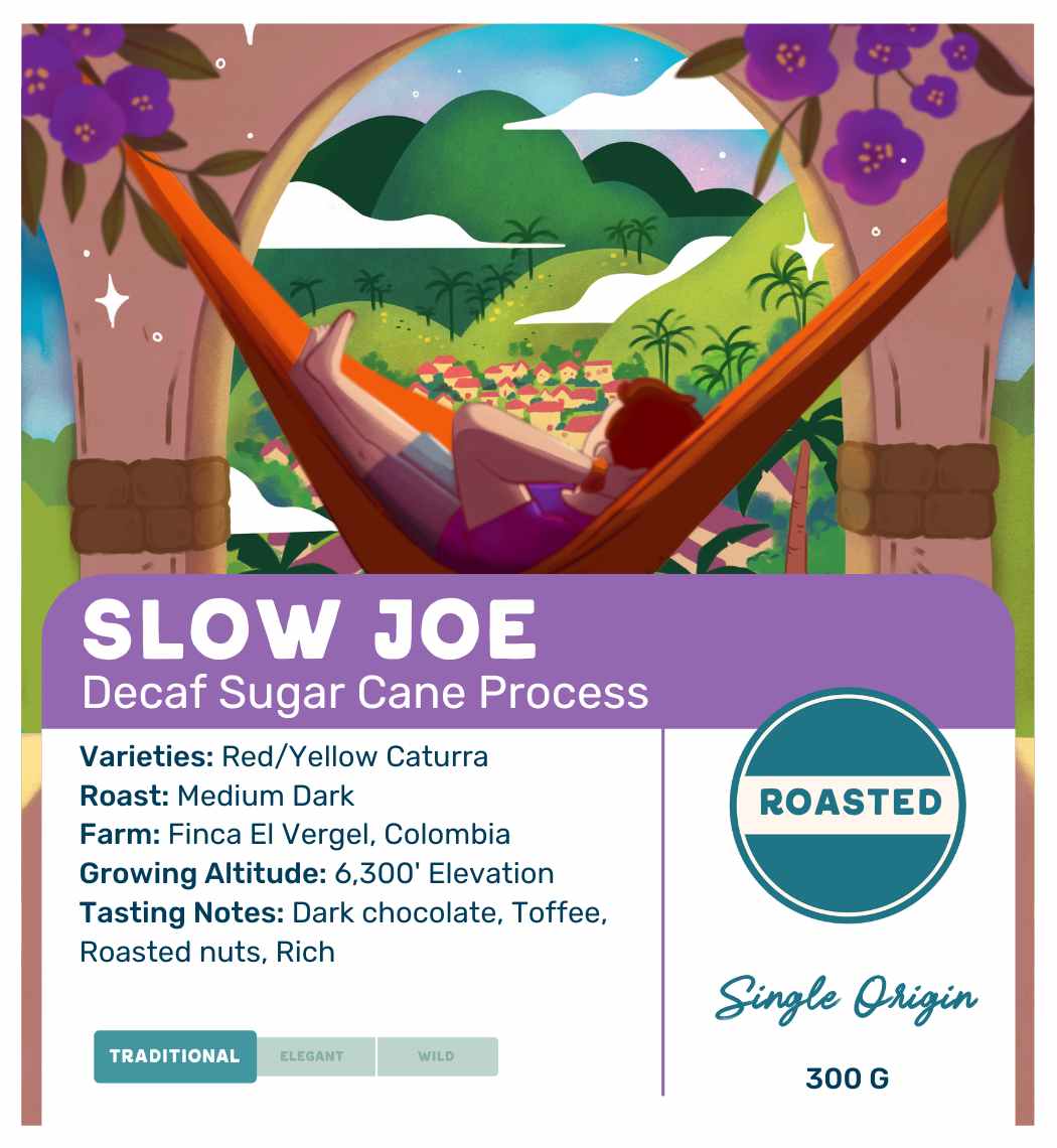 Slow Joe Coffee Label from Movement Coffee