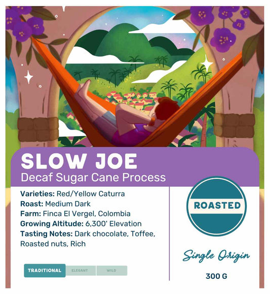 Slow Joe Coffee Label from Movement Coffee